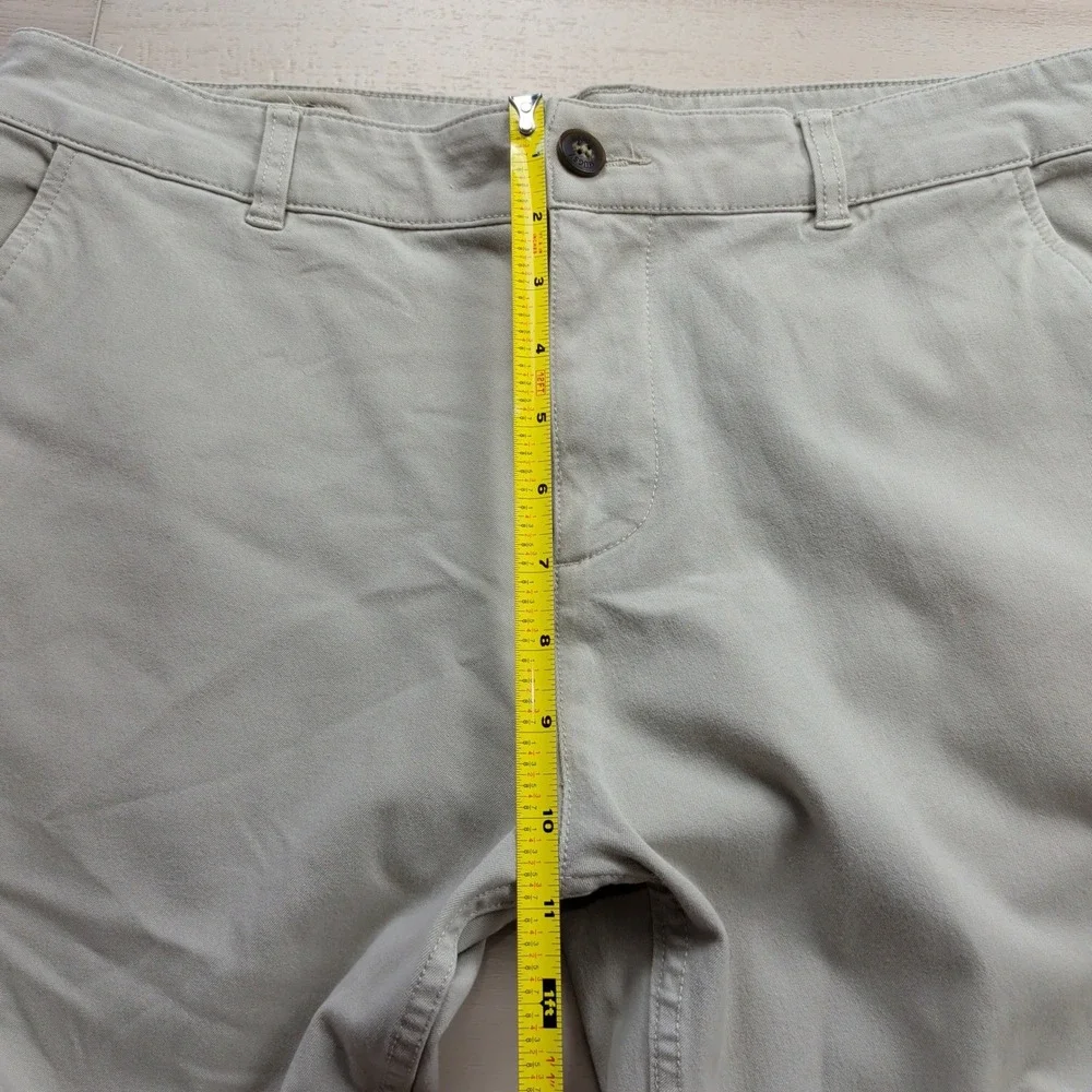 Mugsy Teddys Chino Pants Mens 35x32 (Fits 35x31) Beige Stretch Business Casual